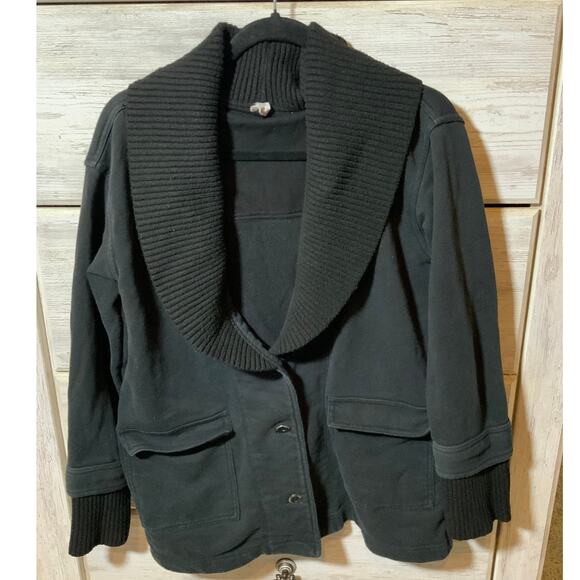 Anthropologie Daily Practice Black Cardigan - Size Medium - Picture 1 of 5